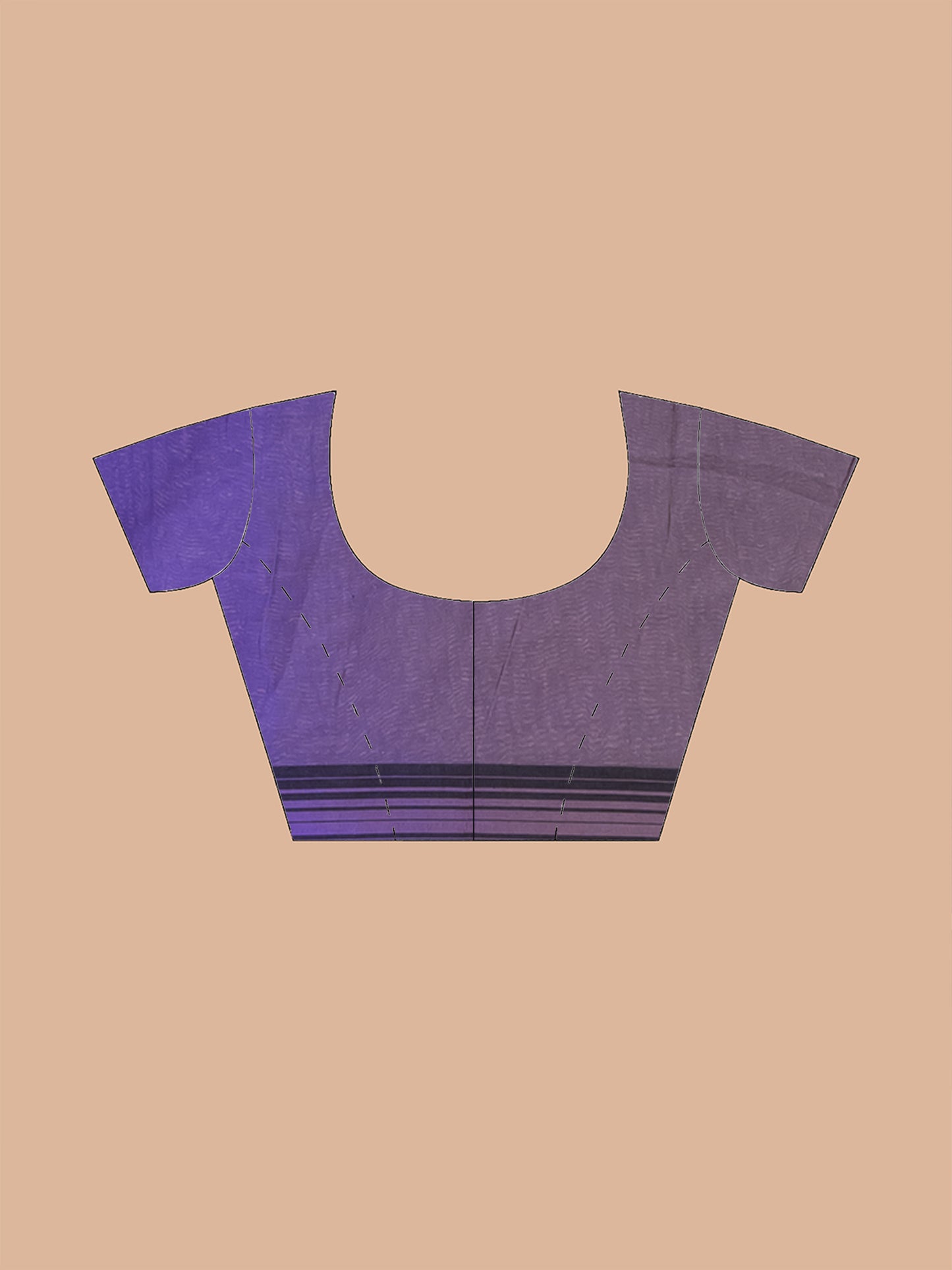 Blue to Green Shade Handloom Bhujodi Mercerized Cotton Saree