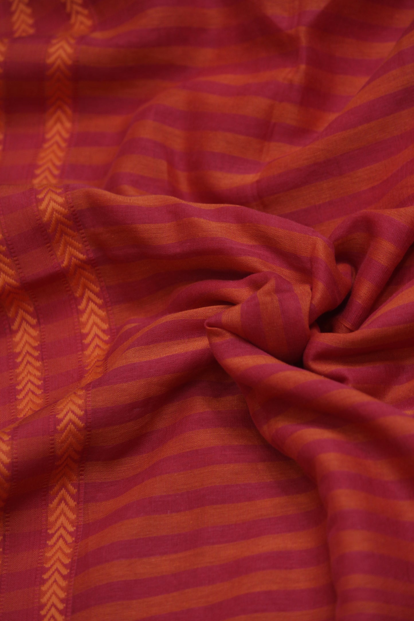 Red and Yellow Handloom Premium Cotton Saree