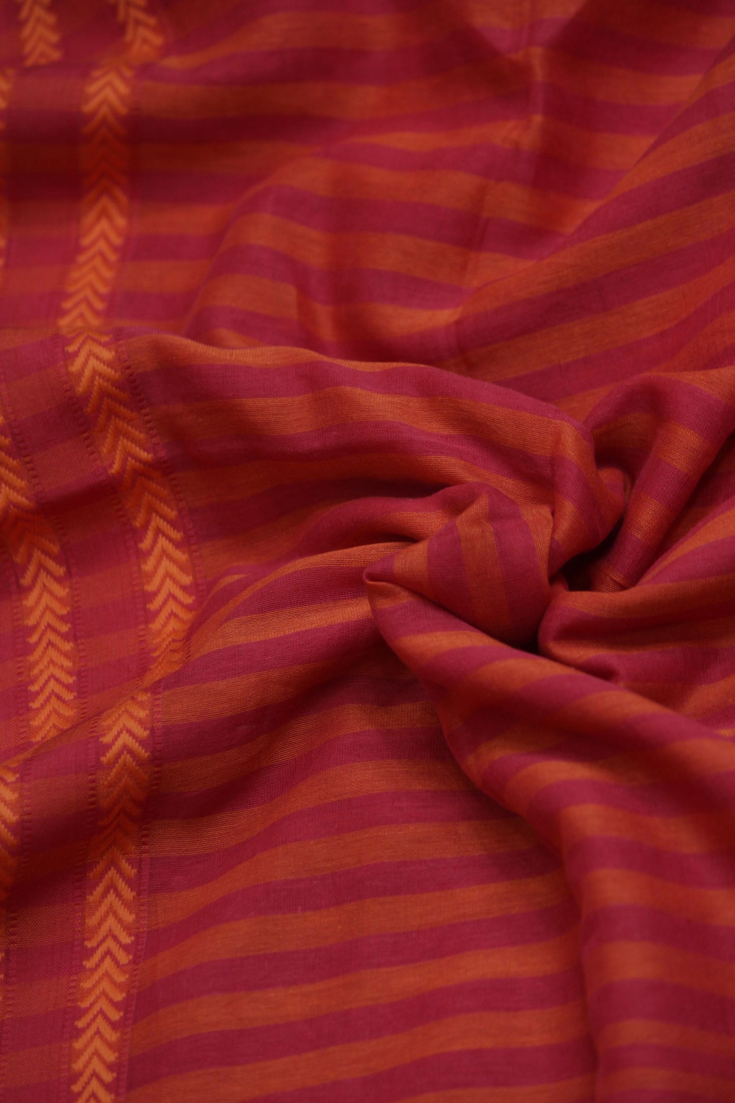Red and Yellow Handloom Premium Cotton Saree