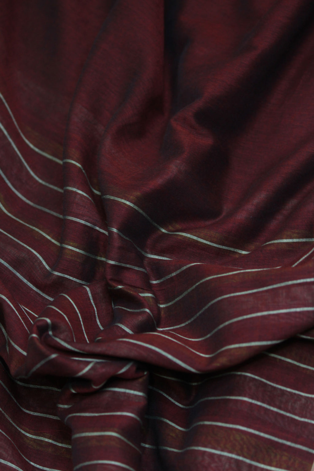 Maroon Jamdani Butis Handloom Premium Cotton Saree