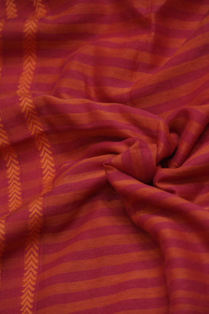 Red and Yellow Handloom Premium Cotton Saree