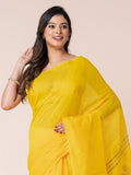Yellow Sequin Jamdani Saree
